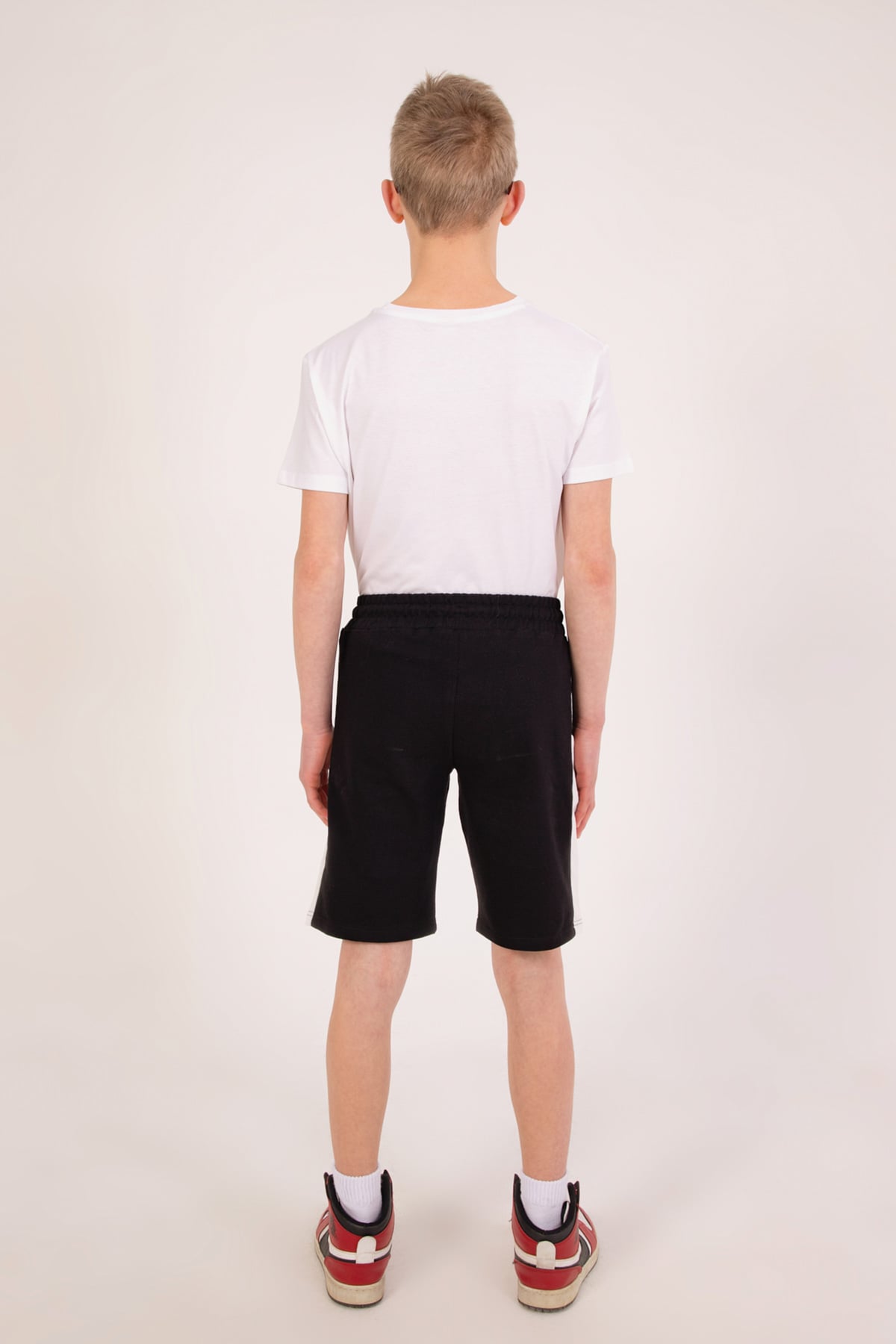 Erkek Çocuk Garnili Şort Siyah