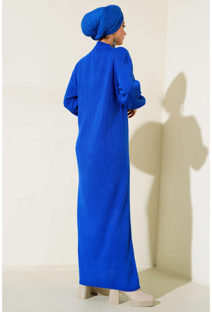 15900 Boydan Tesettür Triko Elbise