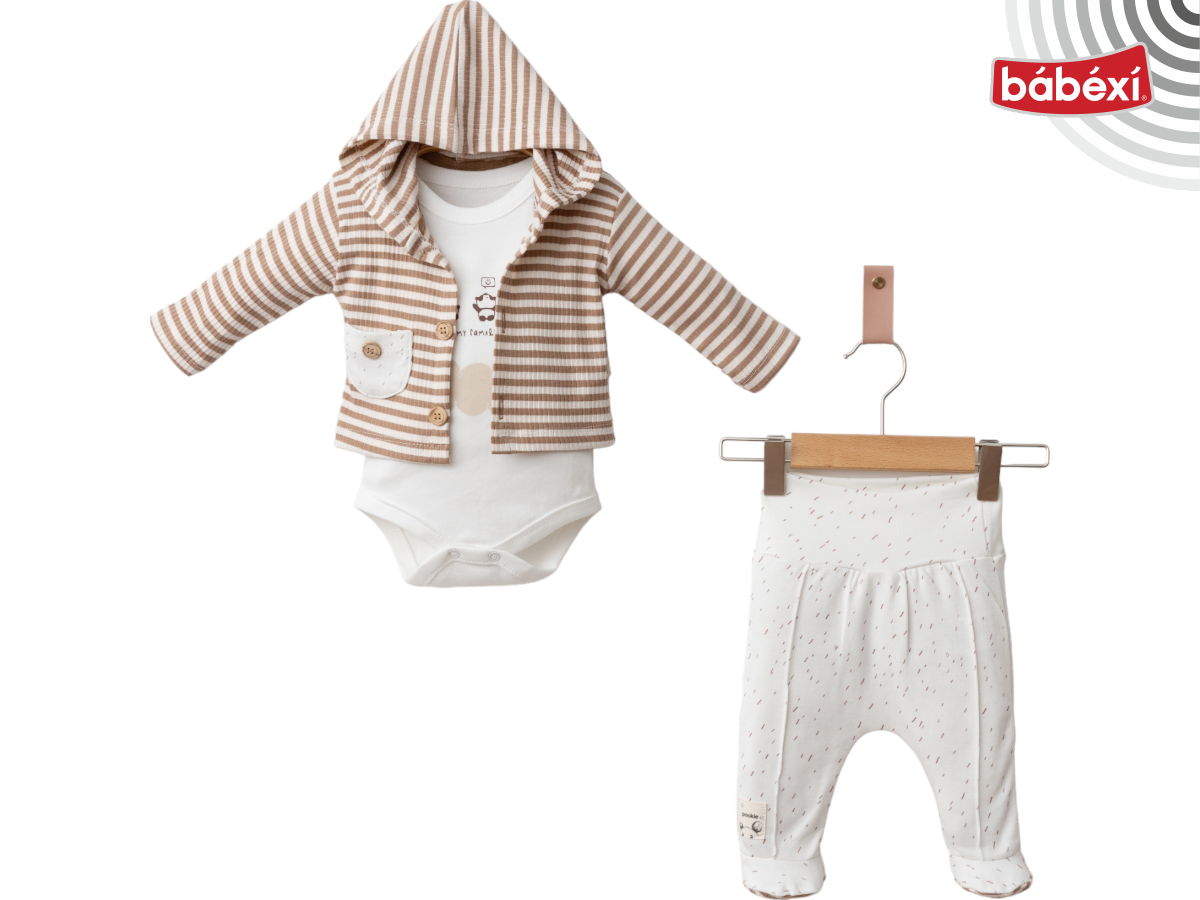 babexi Panda Yelekli 3 Lü Takım 3 Ay,6 Ay,9 Ay Erkek