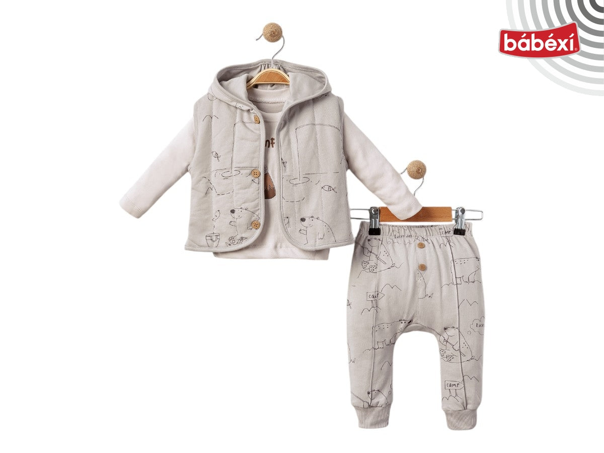 babexi Kampçı Ayı 3 Lü Takım 6 Ay,12 Ay,18 Ay Erkek
