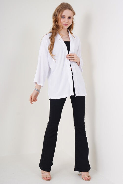 Trikotaj kimono - Oq 5862