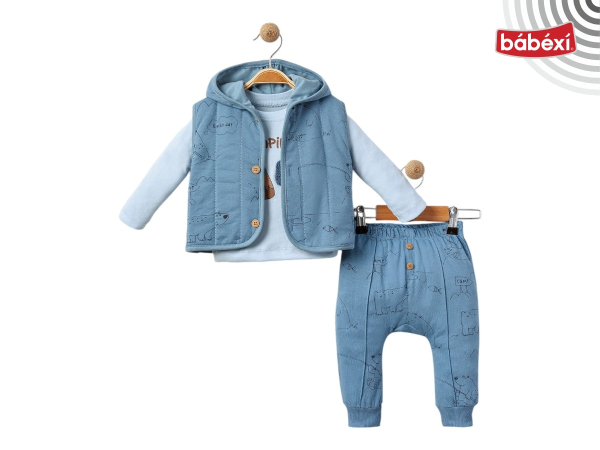 babexi Kampçı Ayı 3 Lü Takım 6 Ay,12 Ay,18 Ay Erkek