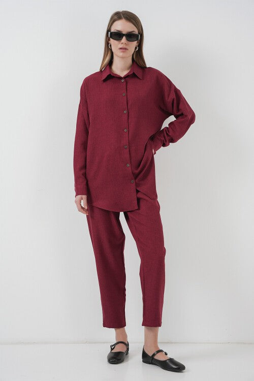 Keten İkili Takım - Bordo 6622
