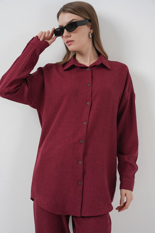 Keten İkili Takım - Bordo 6622