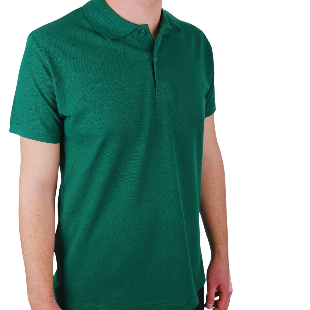 Поло ёқали футболка Қора яшил (Polo Yaka T-shirt Koyu Yeşil)