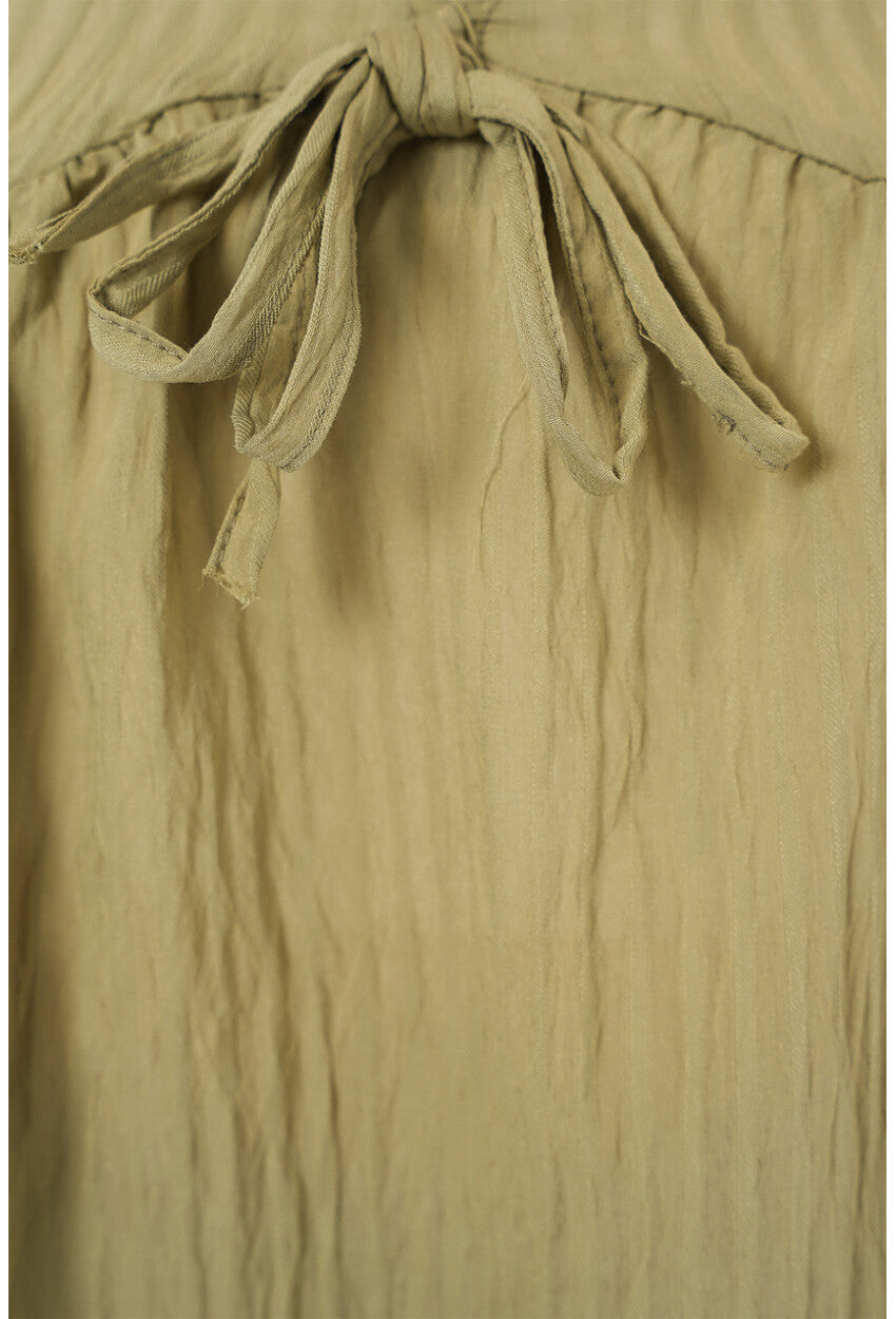 Kadın Önü Bağcıklı Uzun Kol Bluz 946