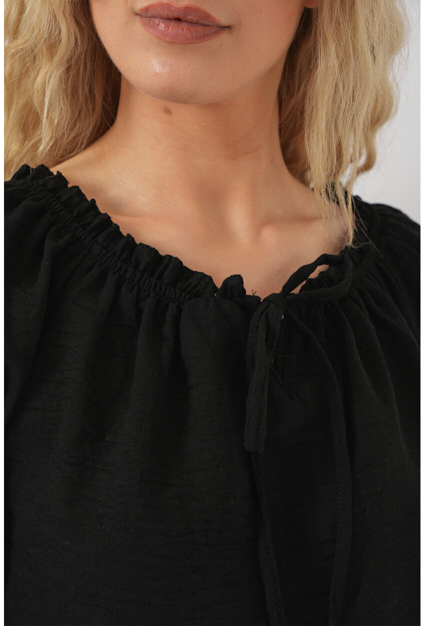 Kadın Yakası Fırfır Detaylı Bluz 959