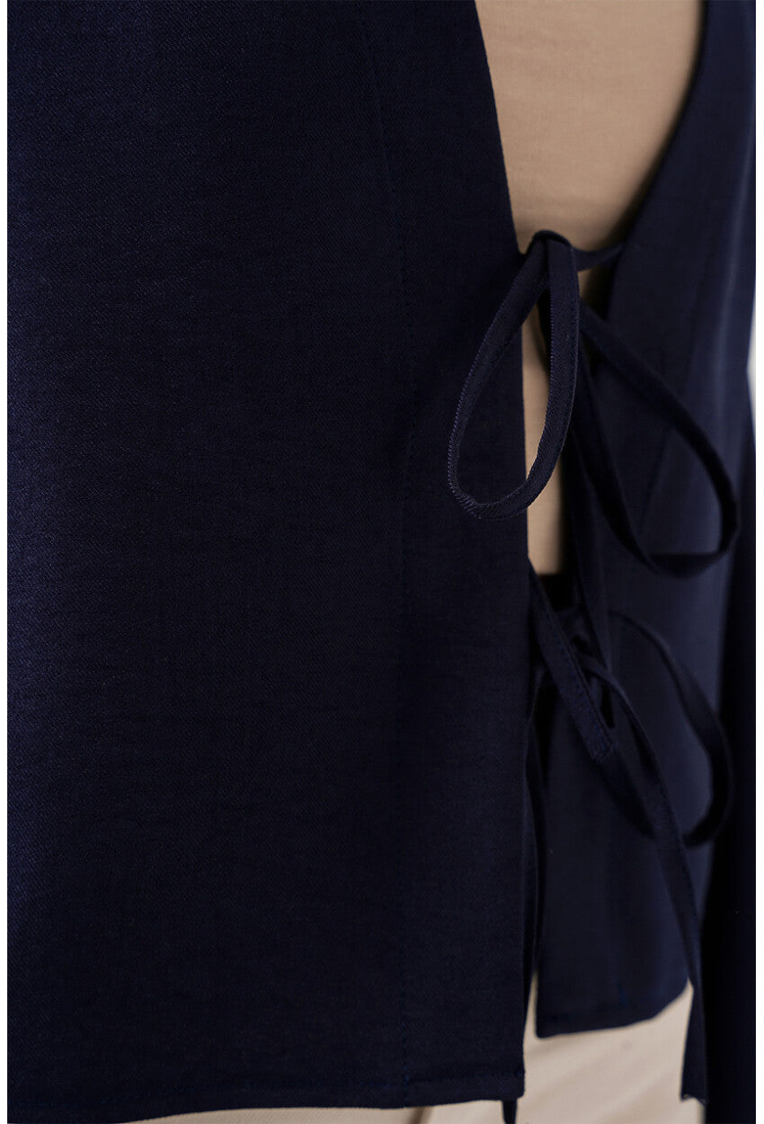 Önü Bağlamalı Keten Kimono 960