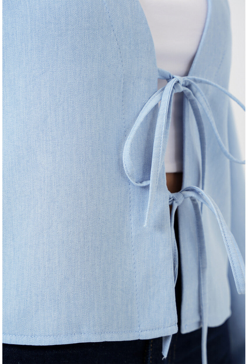 Önü Bağlamalı Keten Kimono 960