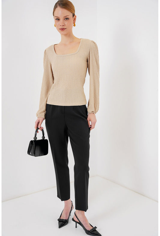 0442 Uzun Kollu Bluz