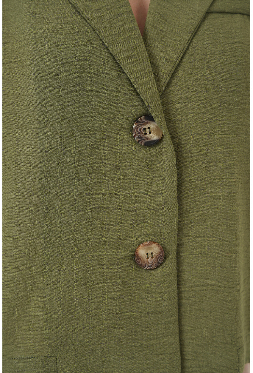 0706 Crop Keten Ceket