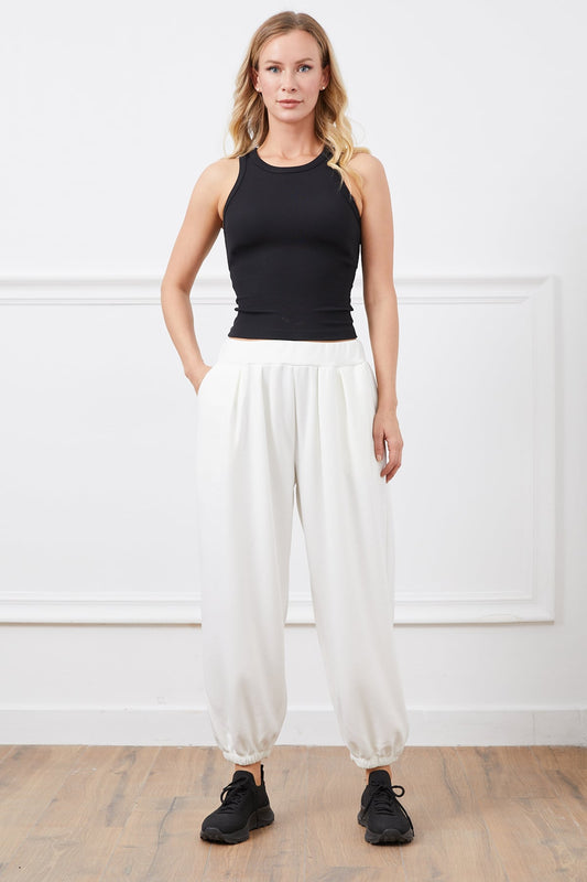 Oysho Modal Şalvar Eşofman Altı Krem