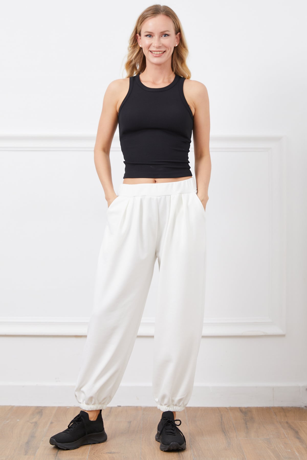 Oysho Modal Şalvar Eşofman Altı Krem