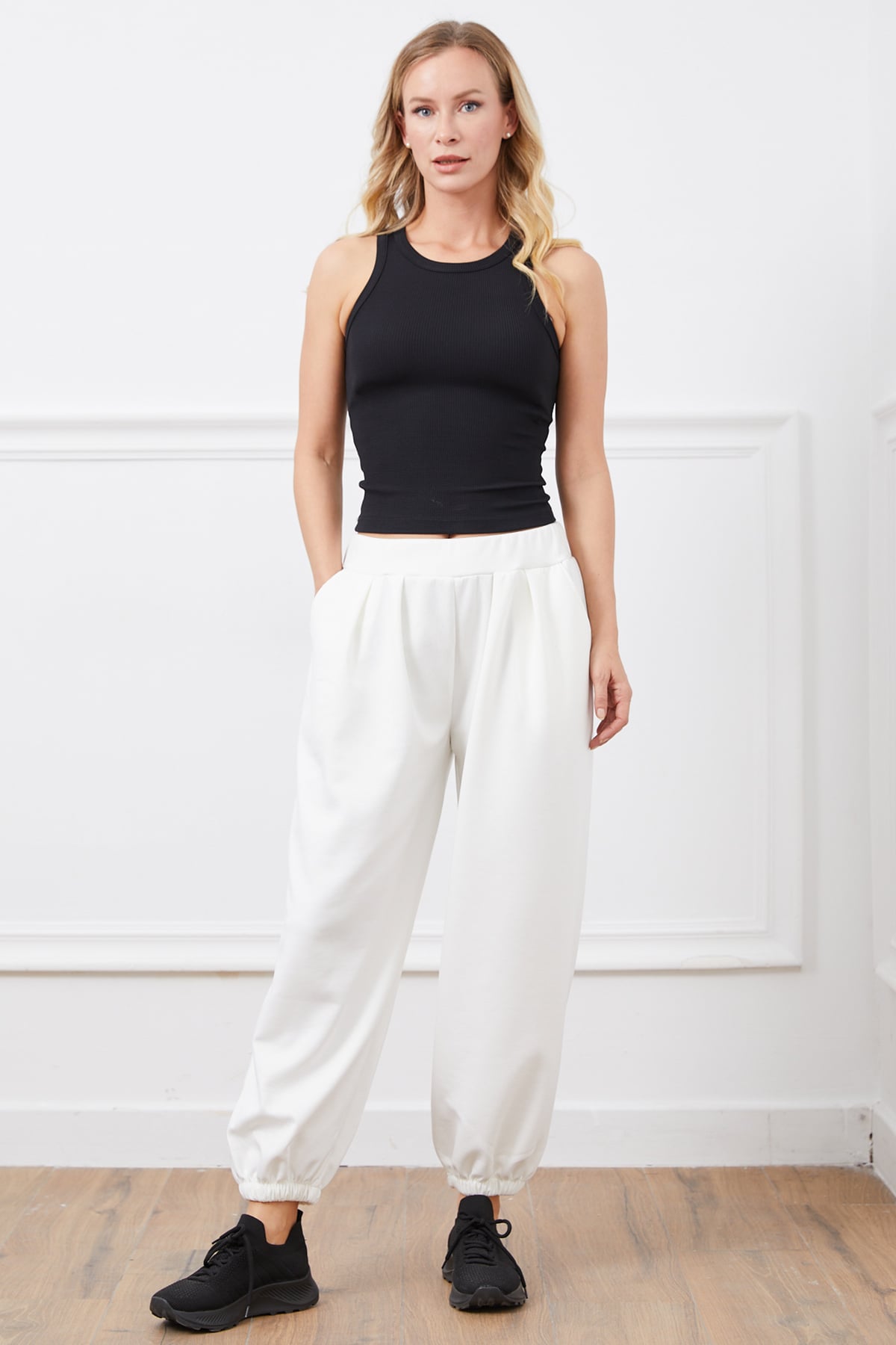 Oysho Modal Şalvar Eşofman Altı Krem