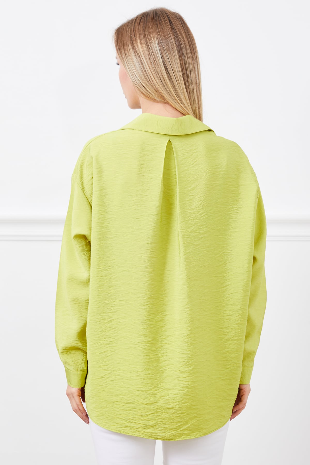 Tek Cepli Gömlek Fıstık Yeşili