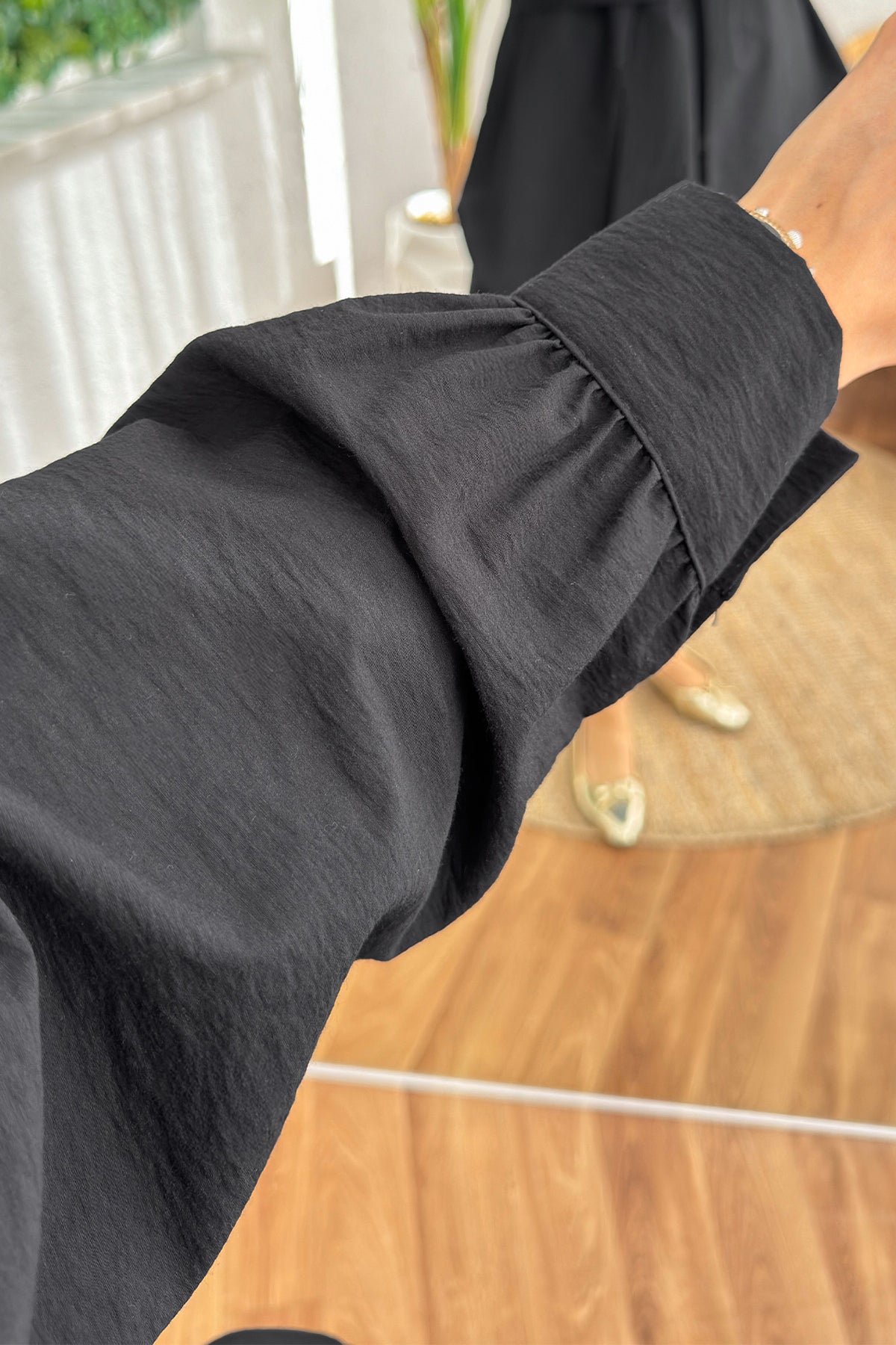 Kuşak Detaylı Tunik Siyah