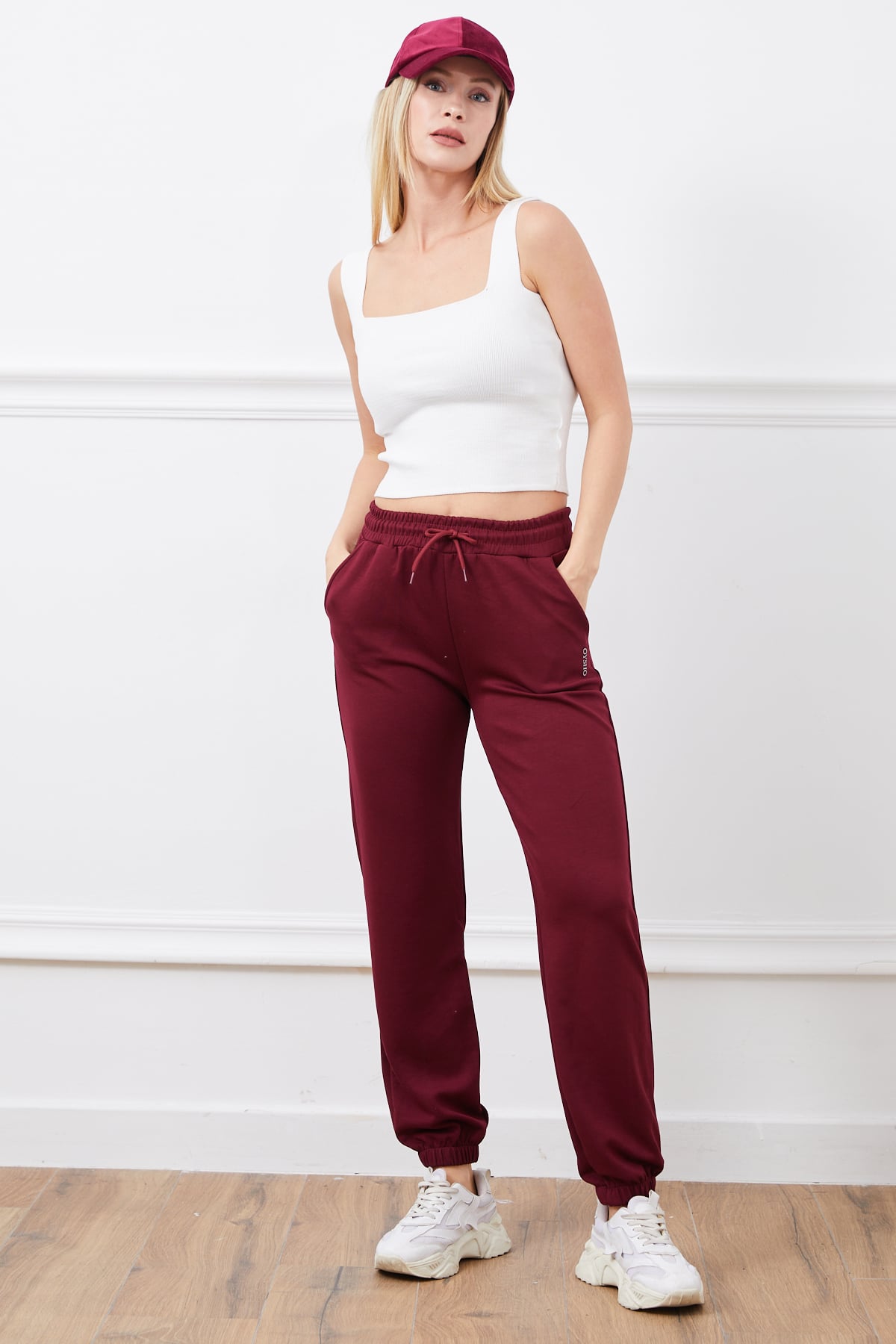 Modal Jogger Eşofman Altı Bordo