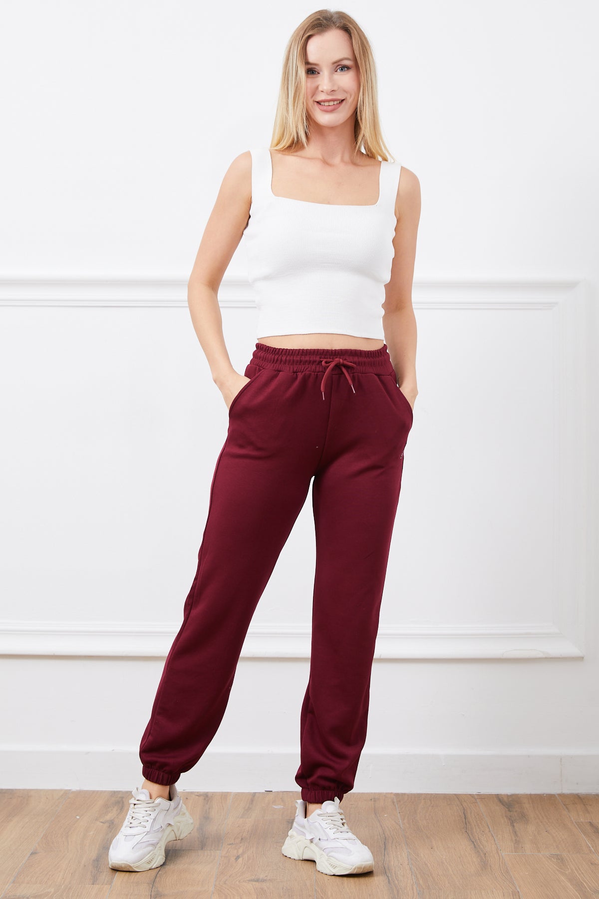 Modal Jogger Eşofman Altı Bordo