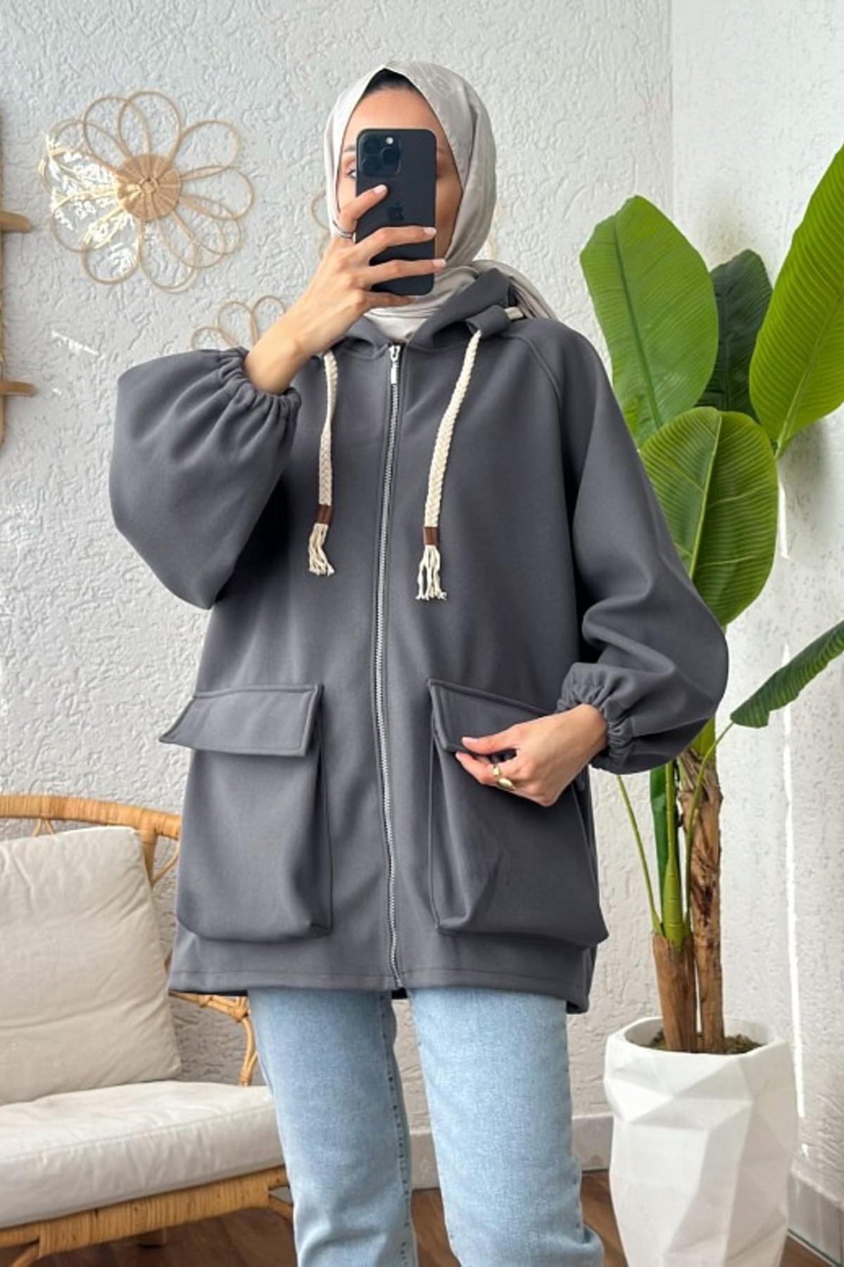 Körük Cepli Kaşe Kaban Füme