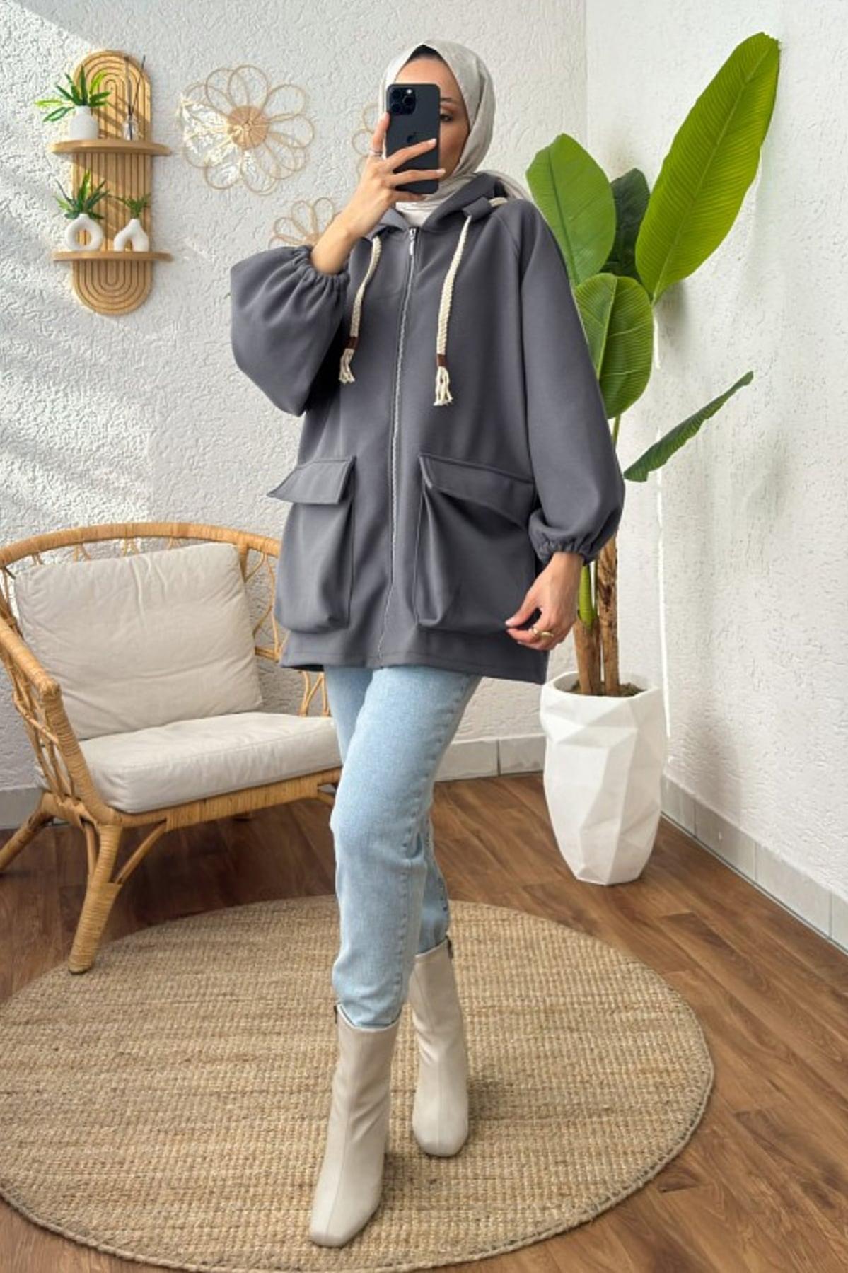 Körük Cepli Kaşe Kaban Füme