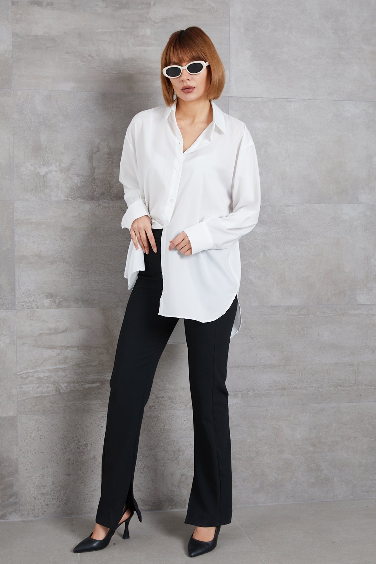 Salaş Gömlek Beyaz