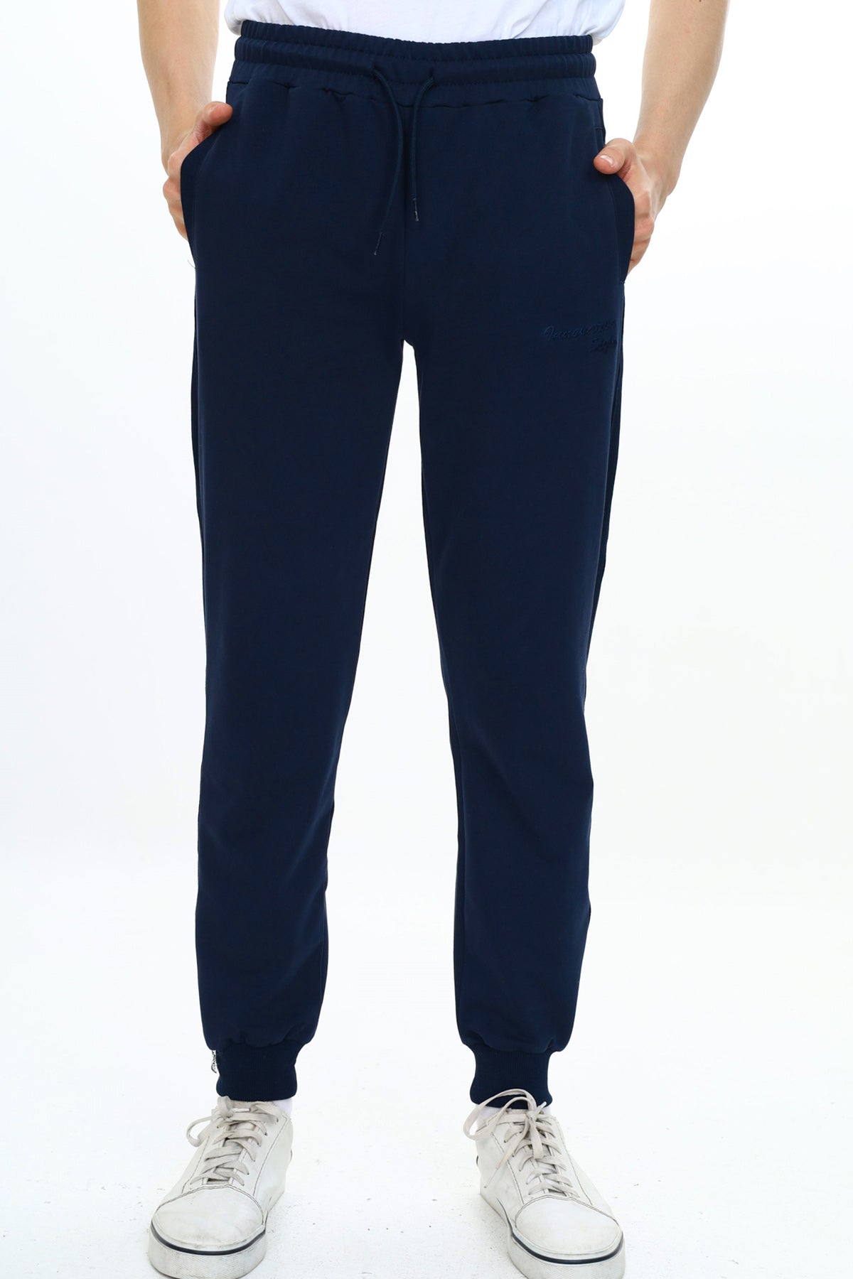 Erkek Çocuk Nakışlı Eşofman Altı Lacivert