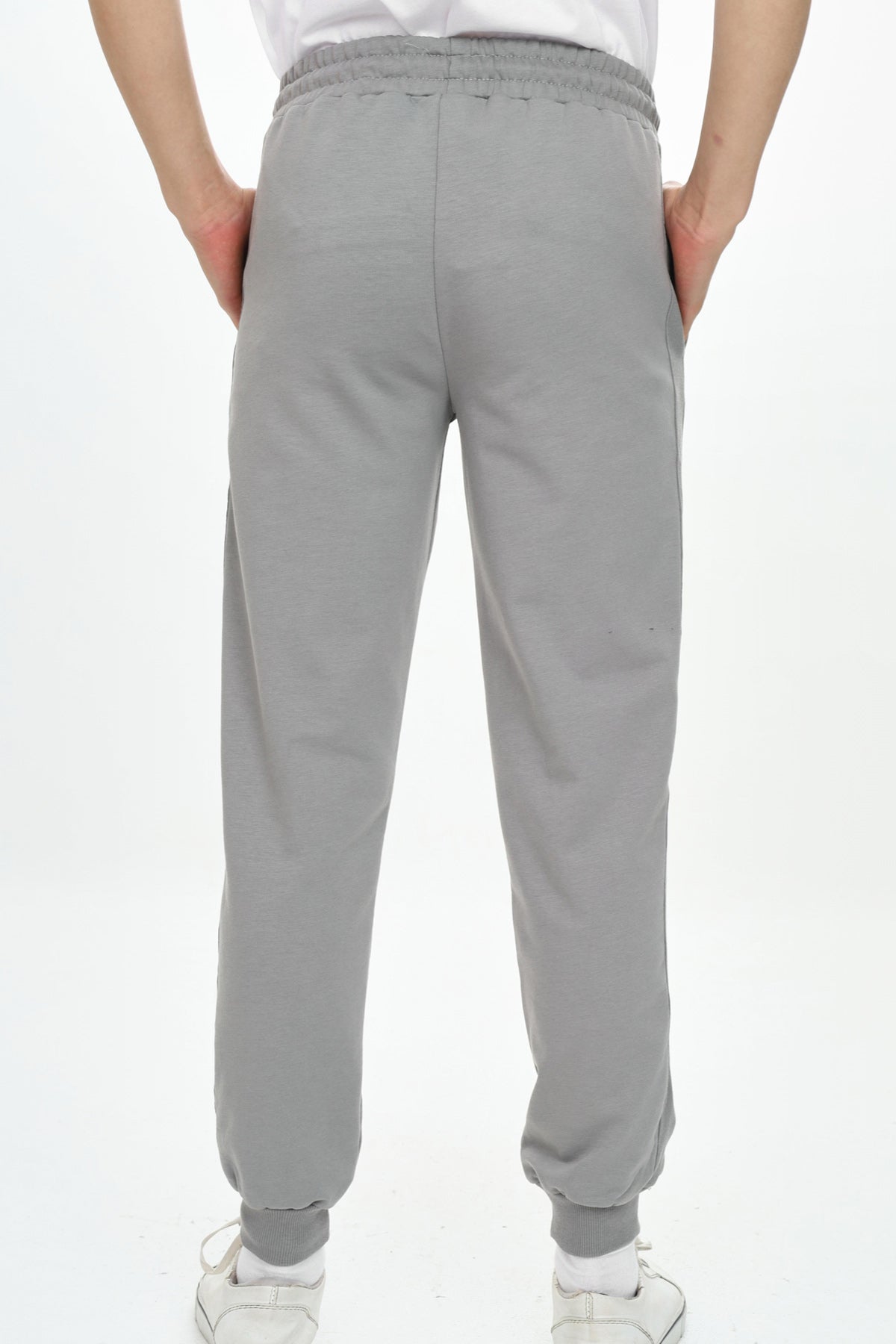 Erkek Çocuk Nakışlı Eşofman Altı Gri