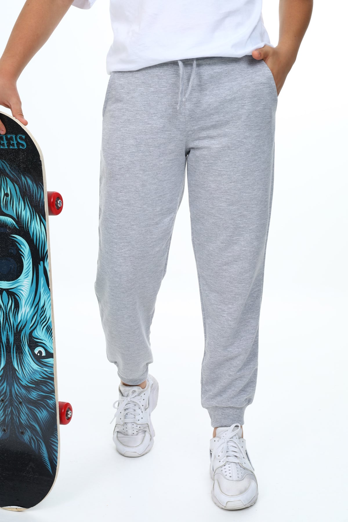 Erkek Çocuk Jogger Eşofman Altı Gri