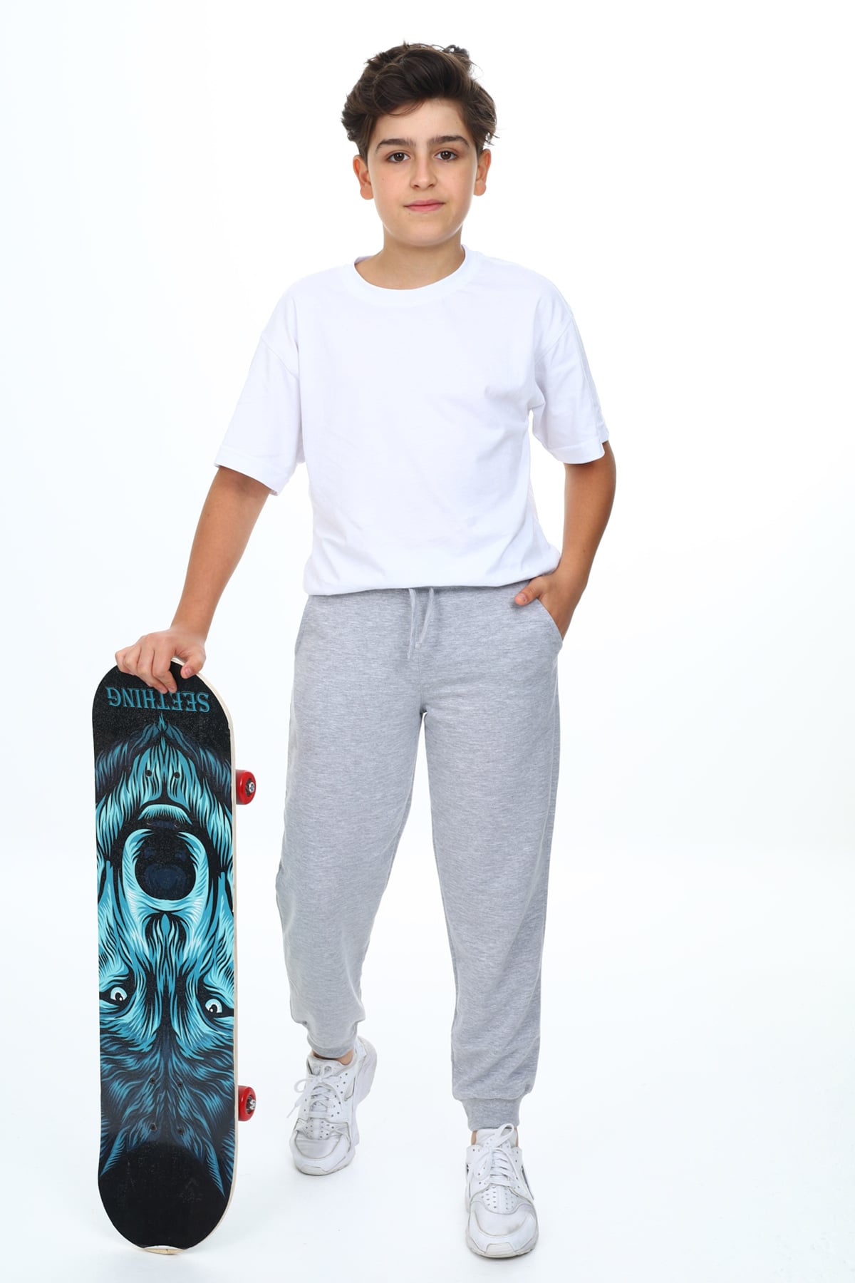 Erkek Çocuk Jogger Eşofman Altı Gri