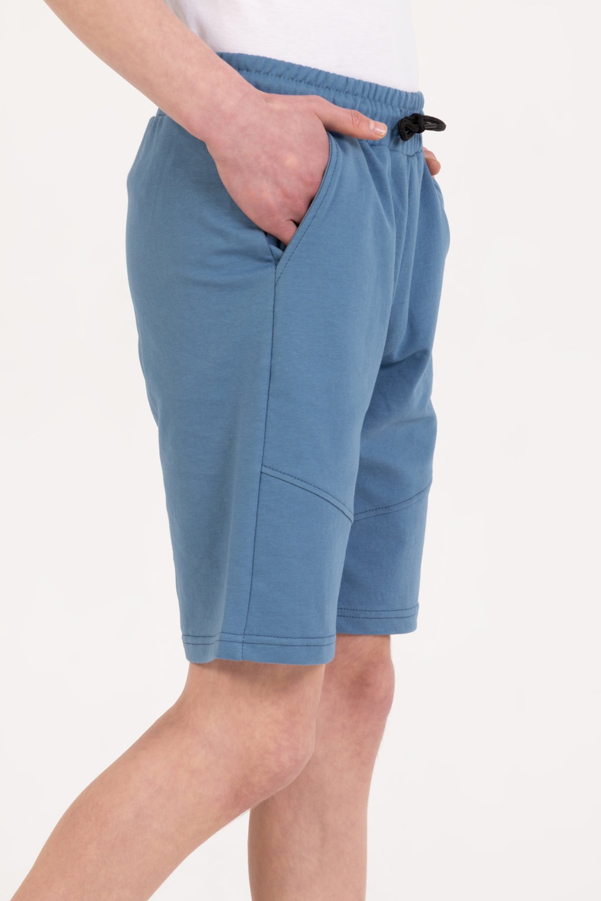 Erkek Çocuk Armalı Şort Mavi