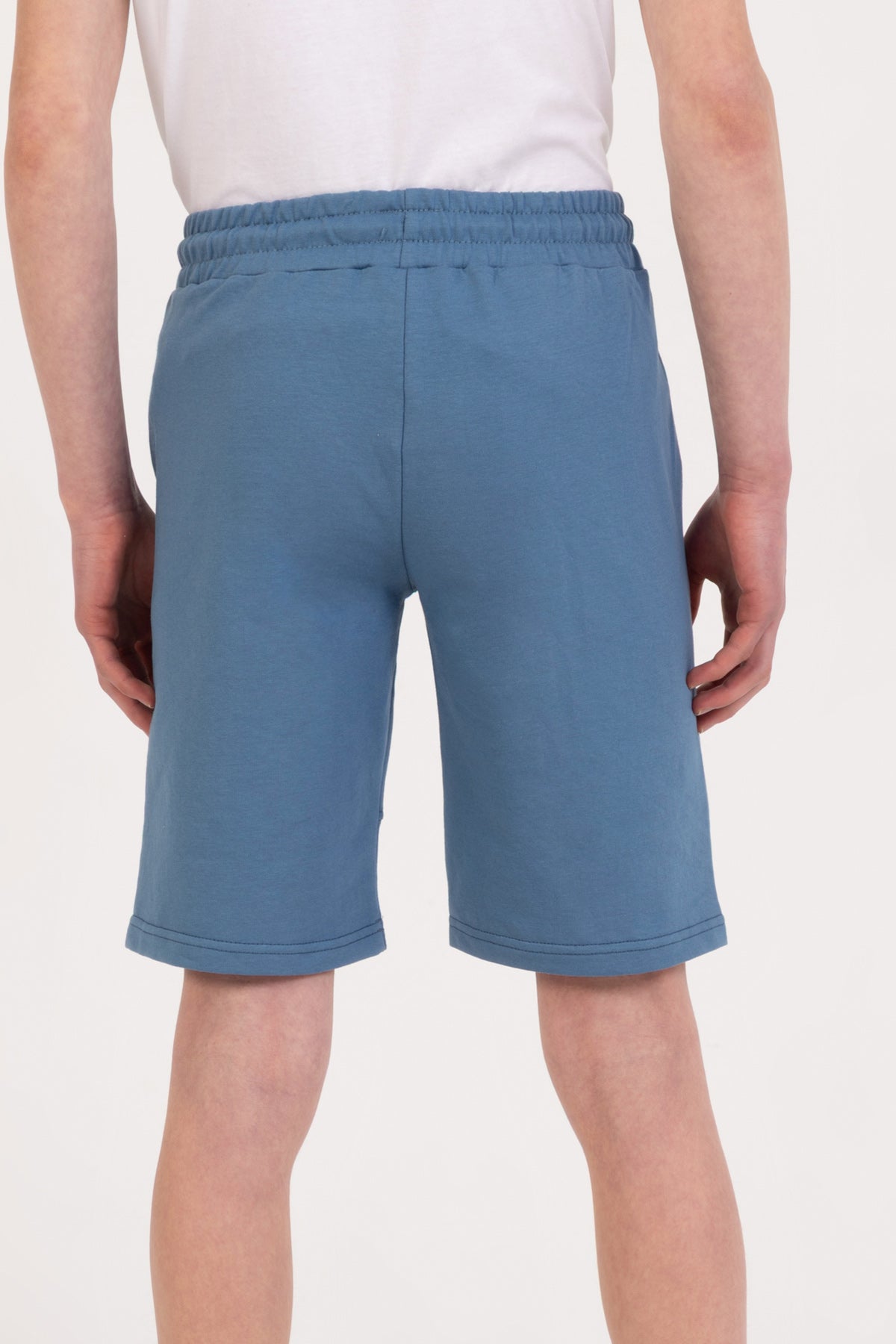 Erkek Çocuk Armalı Şort Mavi