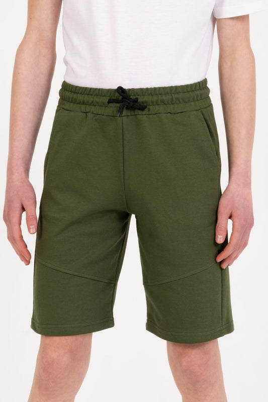 Erkek Çocuk Armalı Şort Yeşil