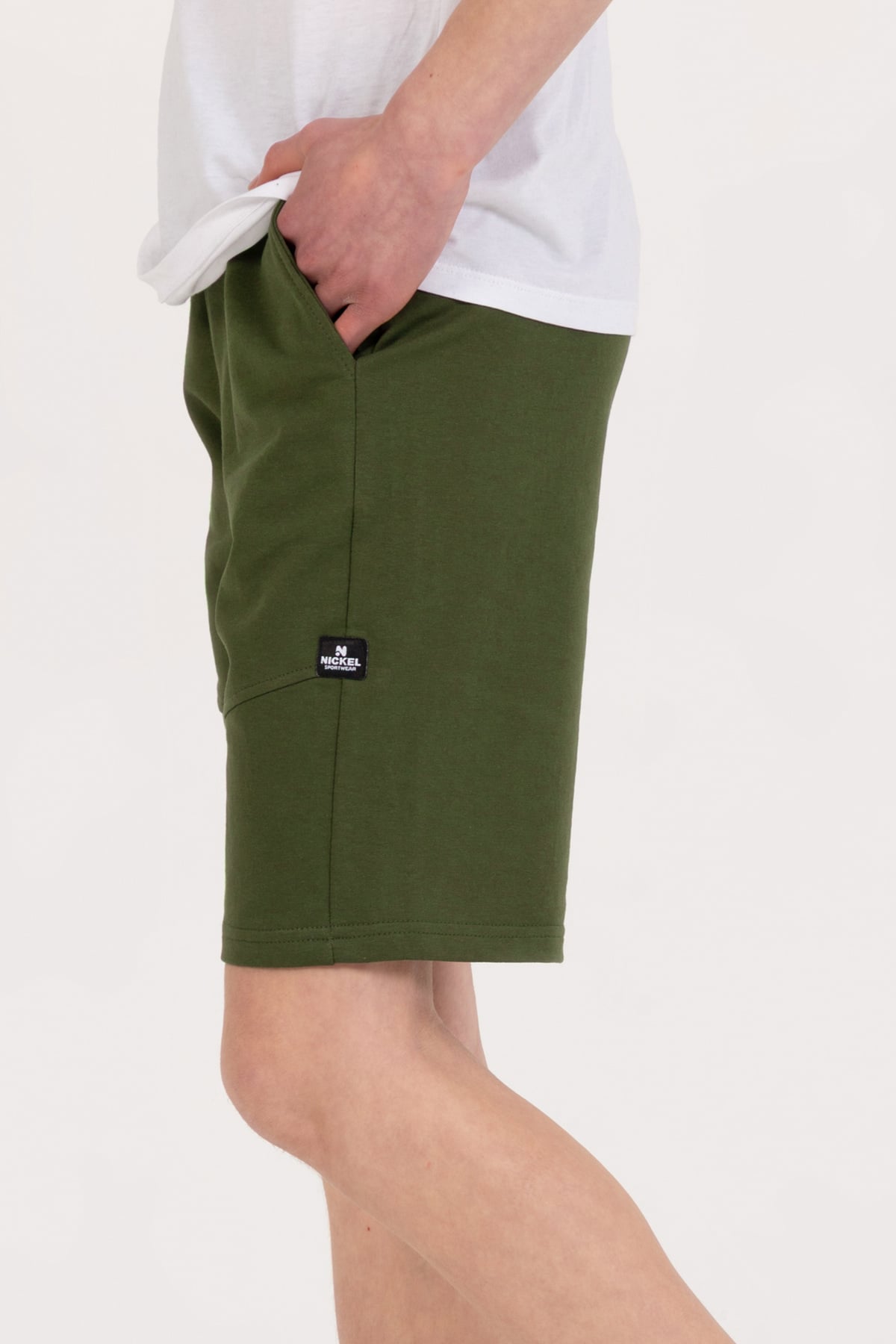 Erkek Çocuk Armalı Şort Yeşil