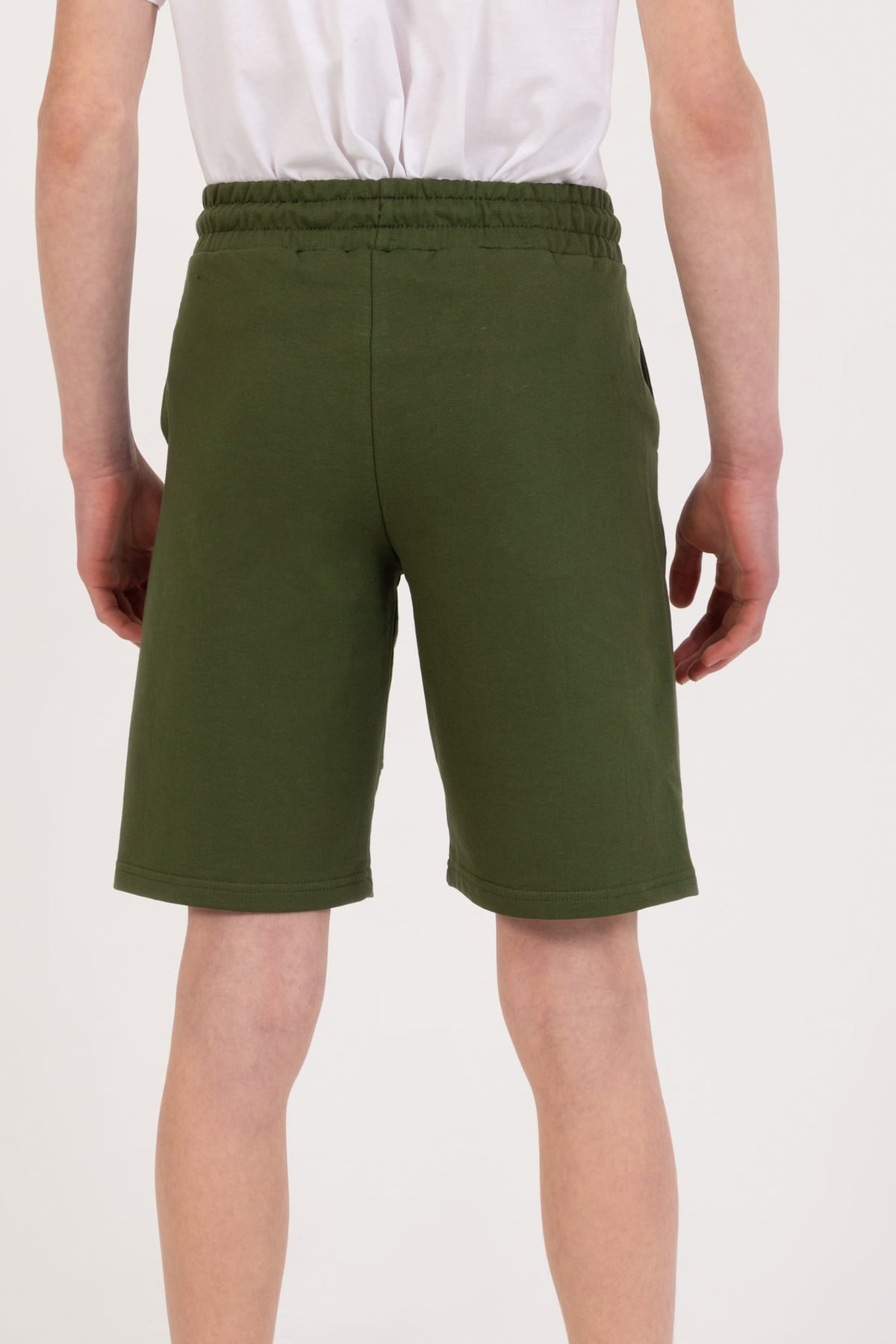 Erkek Çocuk Armalı Şort Yeşil