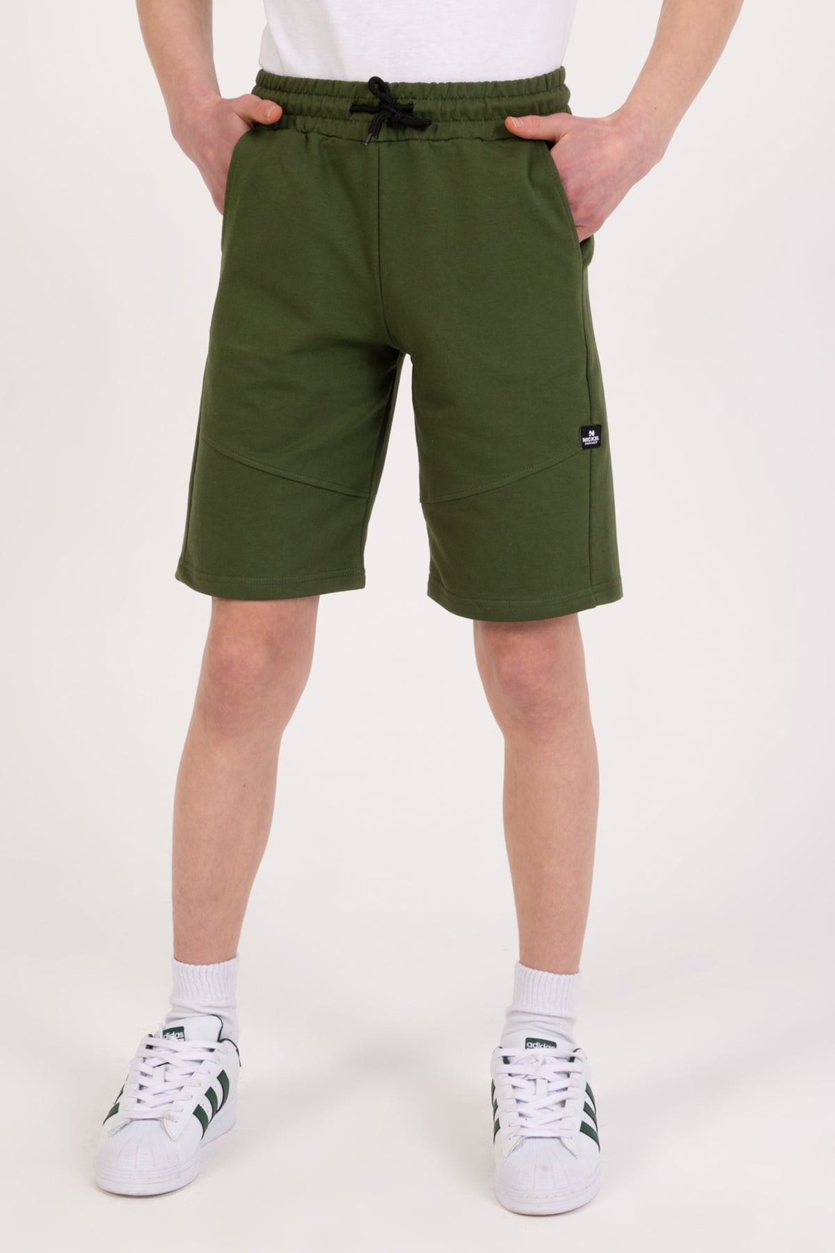 Erkek Çocuk Armalı Şort Yeşil