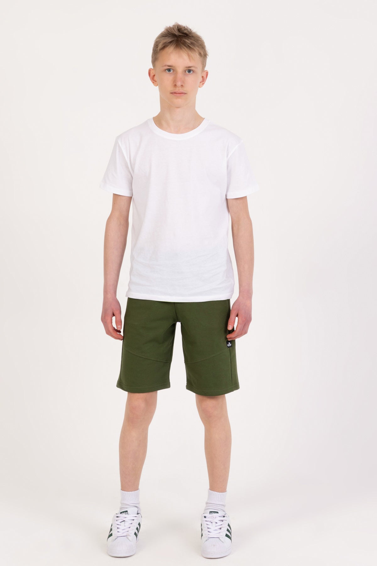 Erkek Çocuk Armalı Şort Yeşil