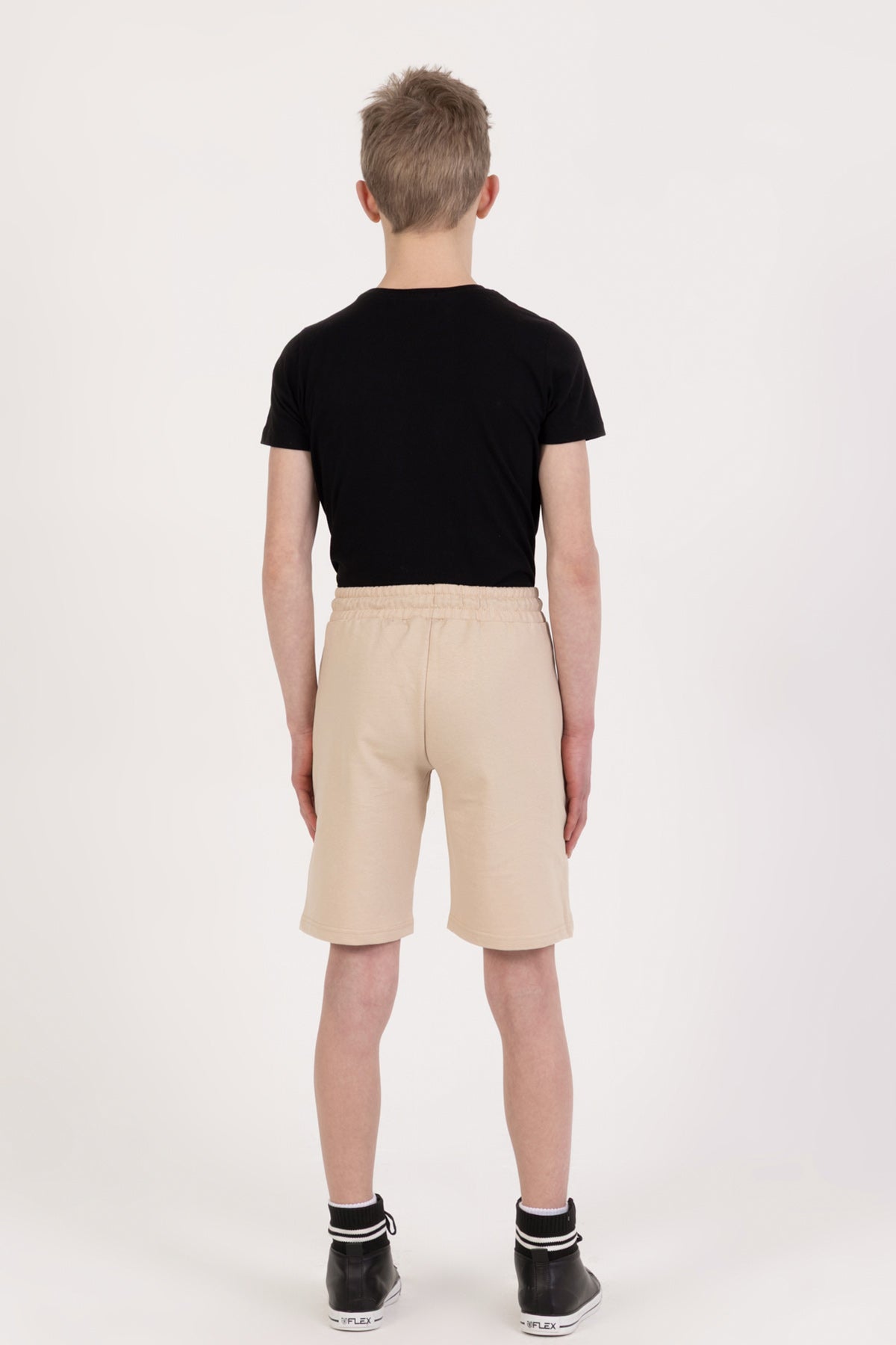 Erkek Çocuk Armalı Şort Bej
