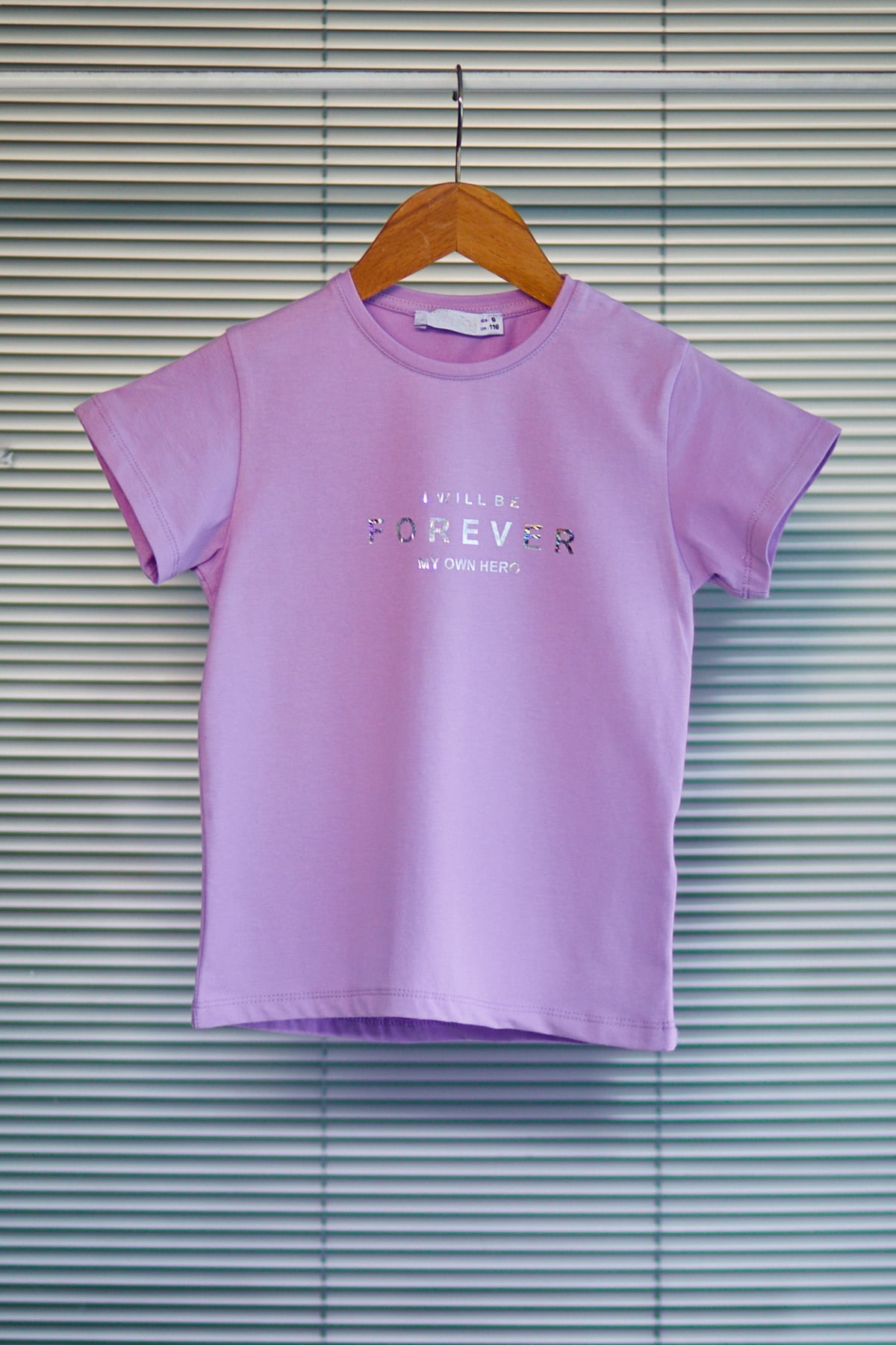 Kız Çocuk Forever Baskılı T-shirt Lila