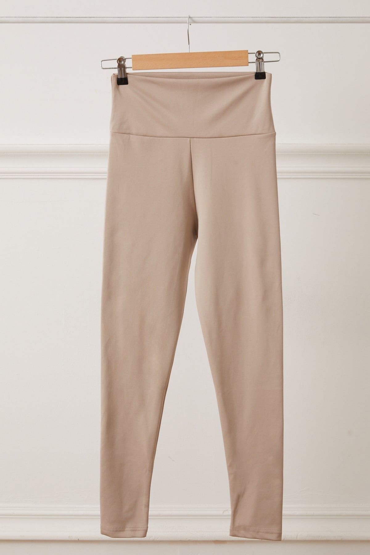 Yüksek Bel Tayt Bej