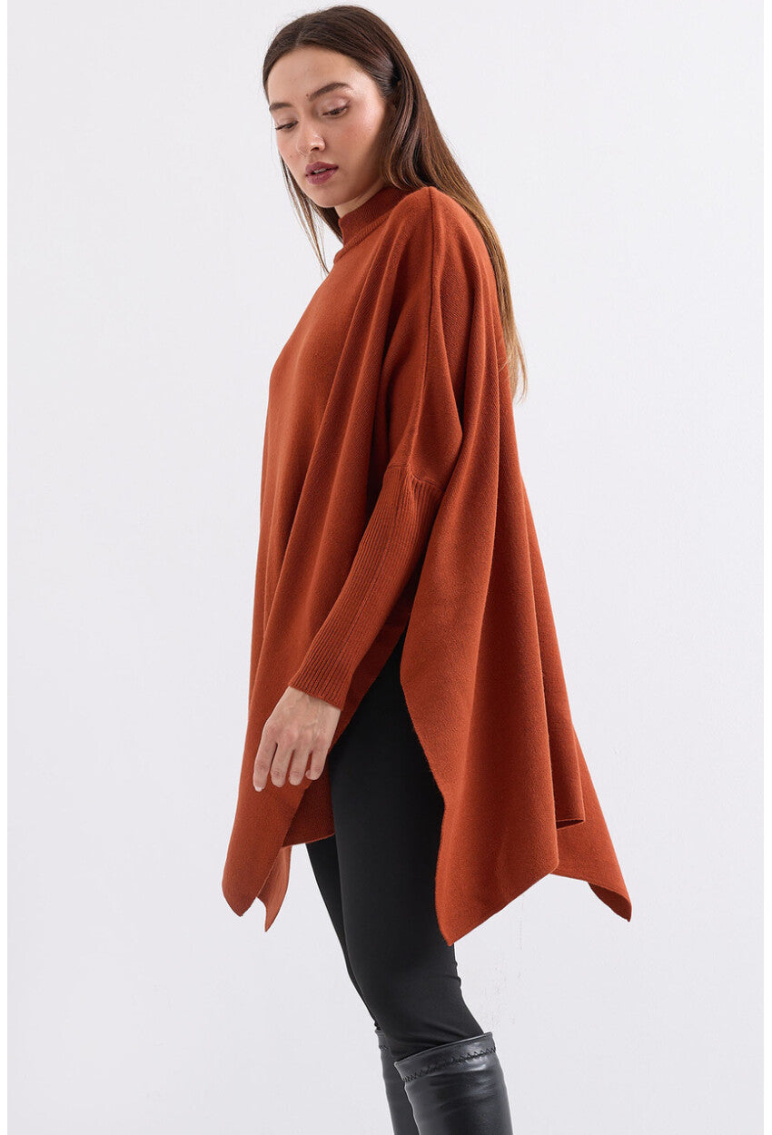 15783 Yırtmaçlı Panço Kazak