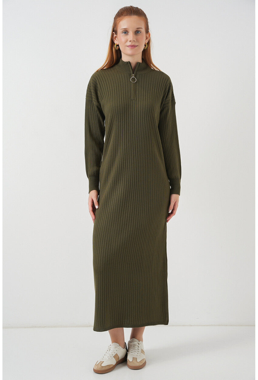 15839 Boydan Triko Elbise