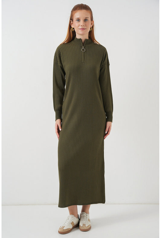 15839 Boydan Triko Elbise