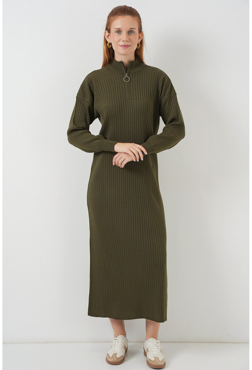 15839 Boydan Triko Elbise