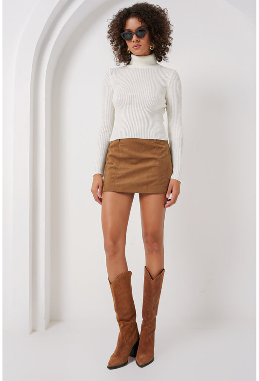 15896 Boğazlı Triko Kazak