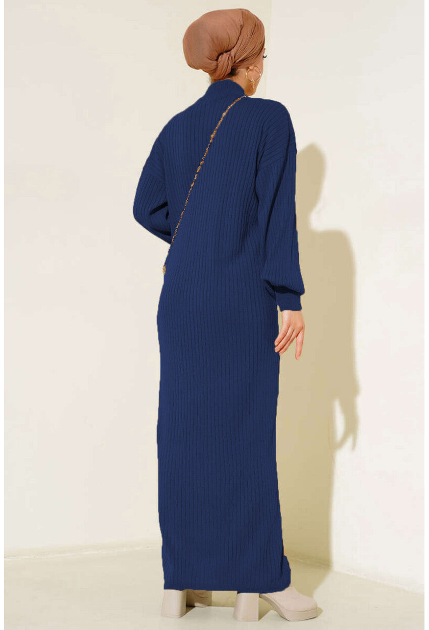 15900 Boydan Tesettür Triko Elbise