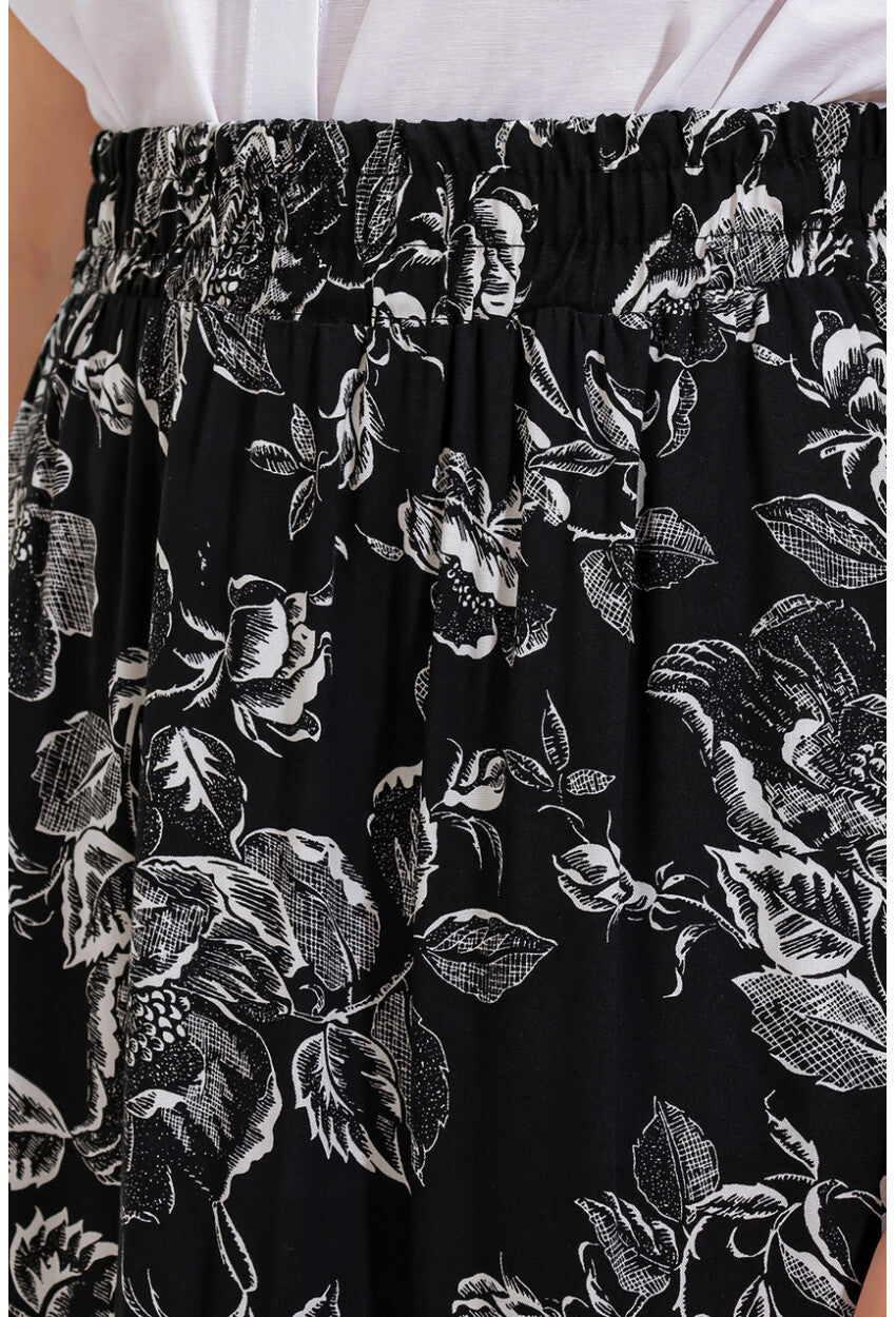 1898 Desenli Uzun Etek