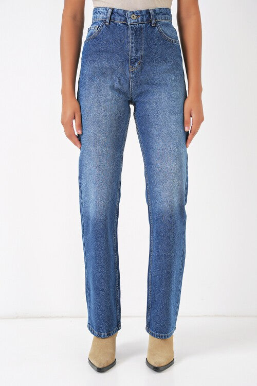 Keng pocha djinsi shim – Movi (6687 Wide Leg Jeans - Blue)
