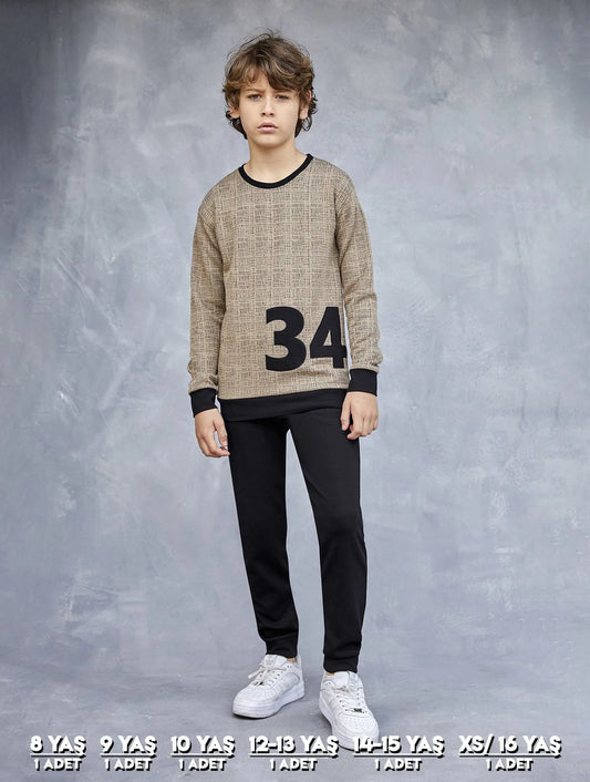 Elsima 3166 Erkek Çocuk Uzun Kollu Pijama Takımı (8-16 Yaş)