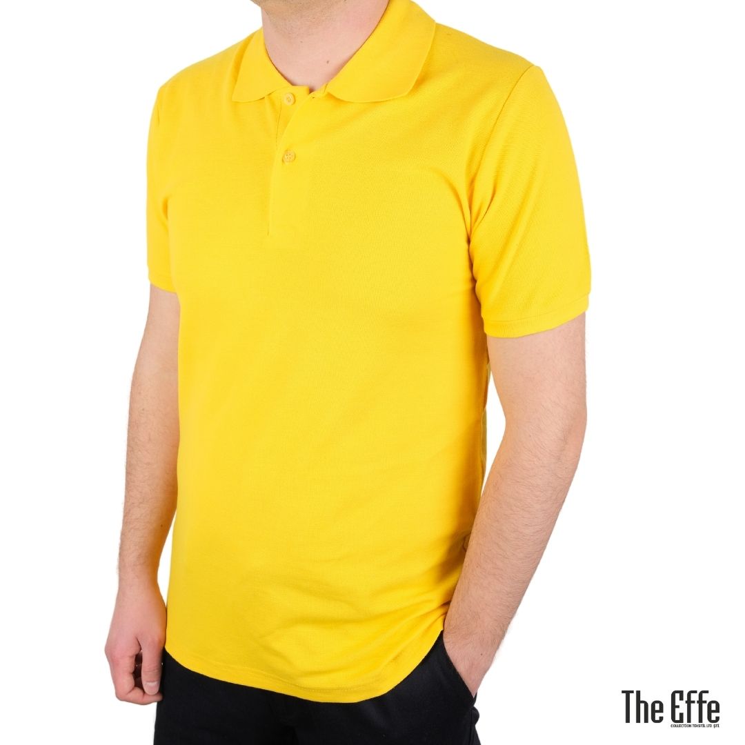 Поло ёқали футболка Сариқ (Polo Yaka T-shirt Sarı)