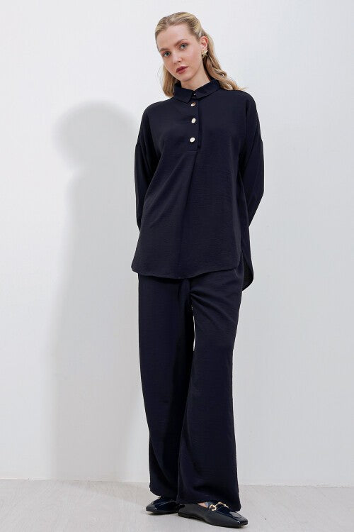 Oversize Alt-Üst Takım - Lacivert 6631